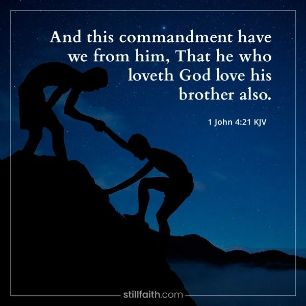 1 John 4:21 KJV Image
