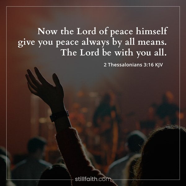 2 Thessalonians 3:16 KJV Image