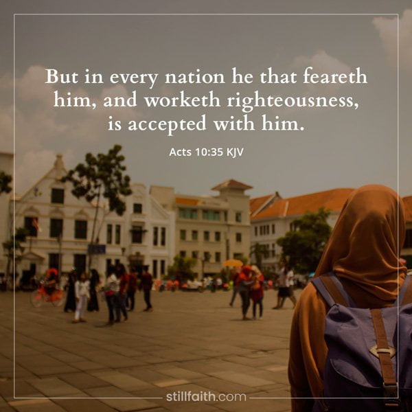 Acts 10:35 KJV﻿ Image