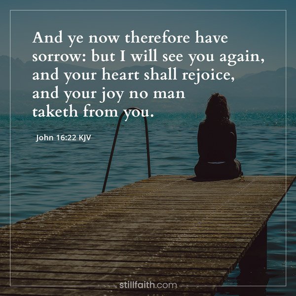 John 16:22 KJV﻿ Image