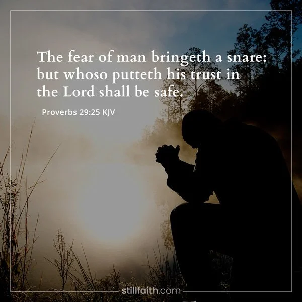 Proverbs 29:25 KJV Image