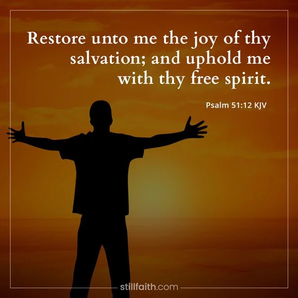 Psalm 51:12 KJV Image