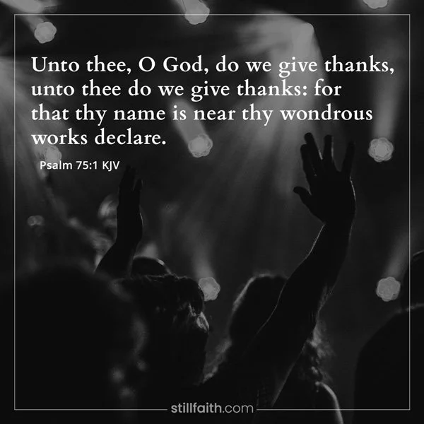 Psalm 75:1 KJV Image