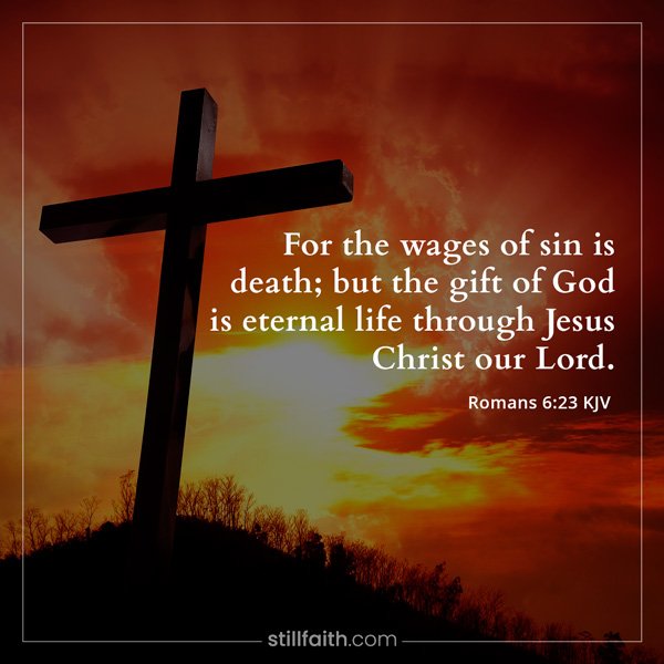 Romans 6:23 KJV Image
