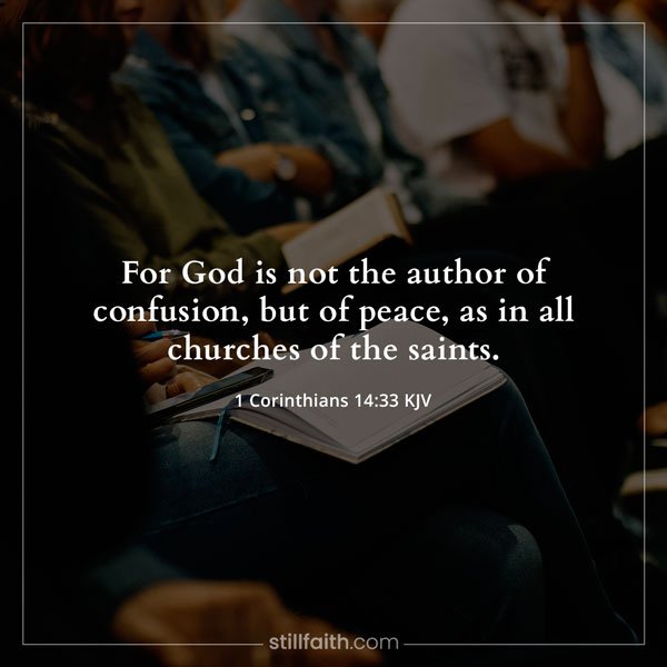 1 Corinthians 14:33 KJV Image