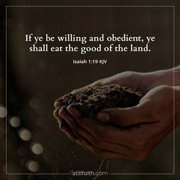 Isaiah 1:19 KJV Image