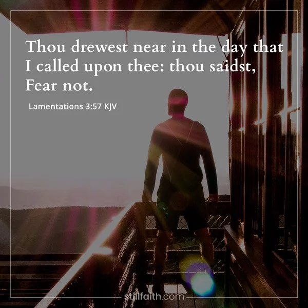 Lamentations 3:57 KJV Image