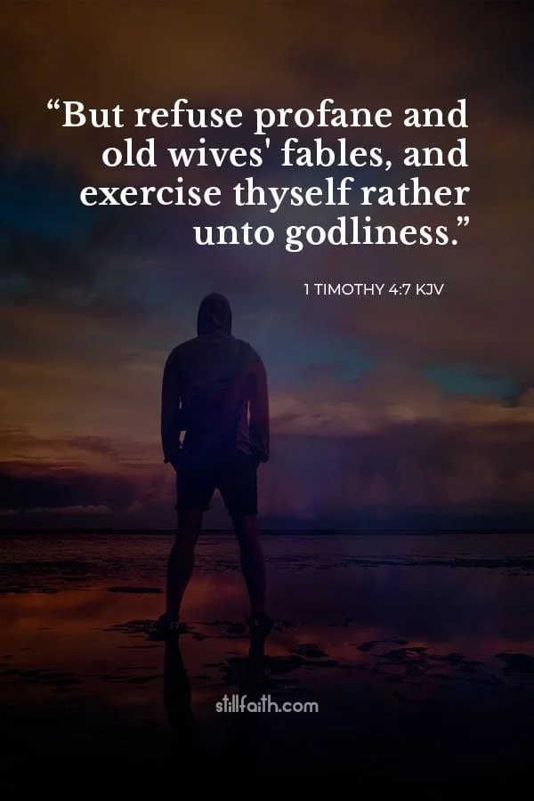 1 Timothy 4:7 KJV Image