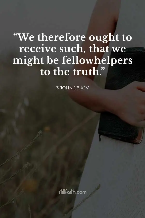 3 John 1:8 KJV Image