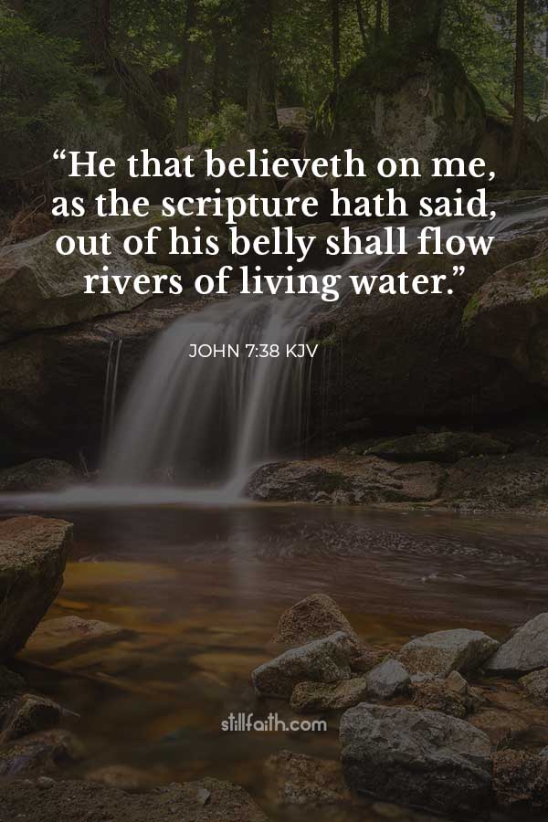 John 7:38 KJV Image