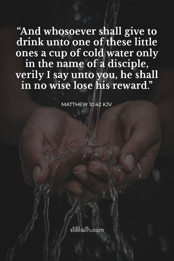 Matthew 10:42 KJV Image