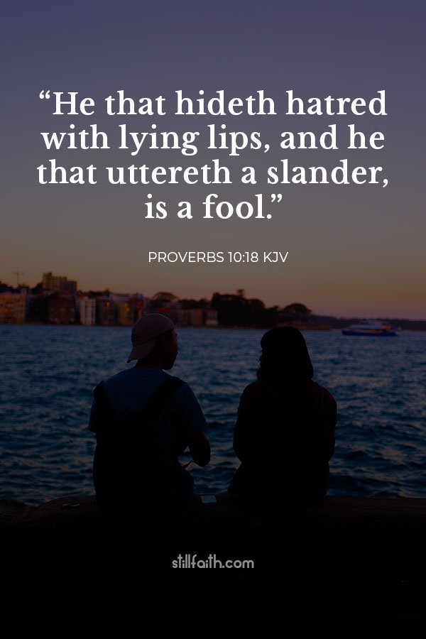 Proverbs 10:18 KJV Image