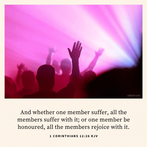 1 Corinthians 12:26 KJV Image
