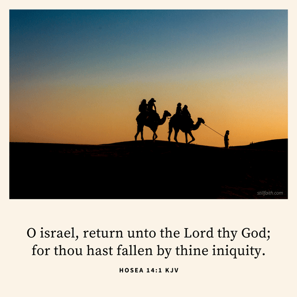 Hosea 14:1 KJV Image