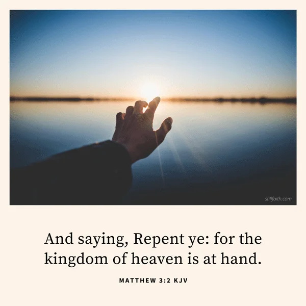 Matthew 3:2 KJV Image