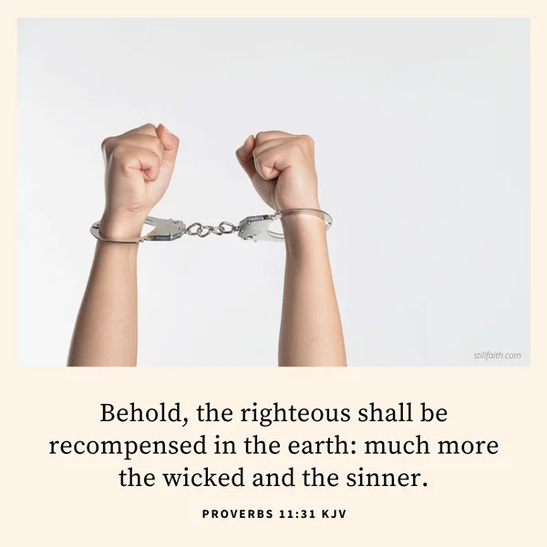 Proverbs 11:31 KJV Image