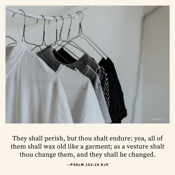 Psalm 102:26 KJV Image