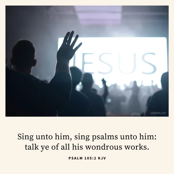 Psalm 105:2 KJV Image