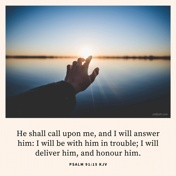 Psalm 91:15 KJV Image