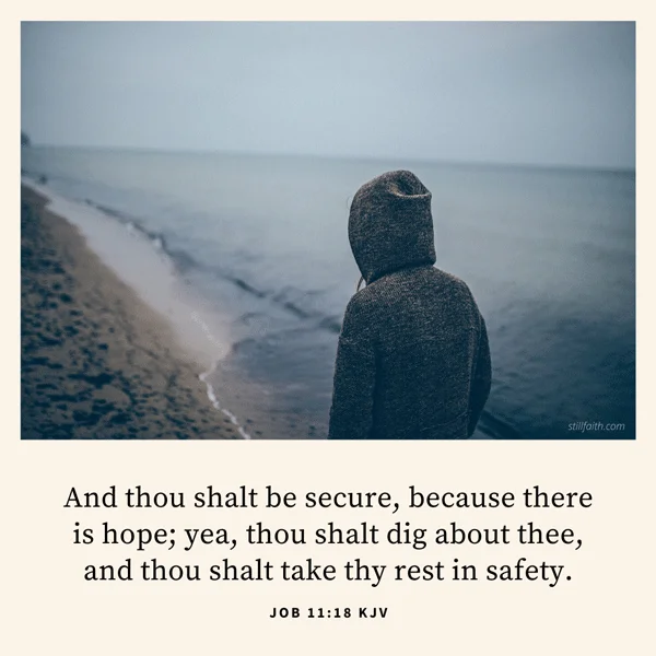 Job 11:18 KJV Image
