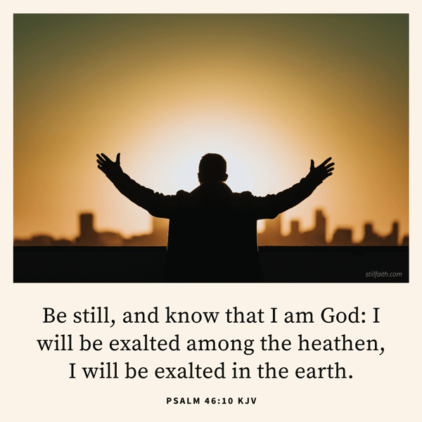 Psalm 46:10 KJV Image