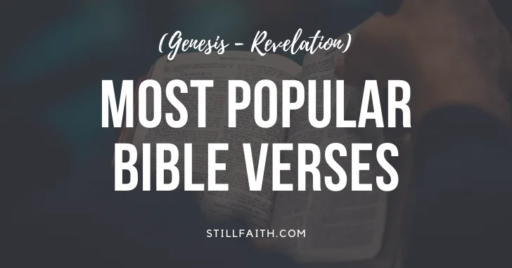 See the Most Popular Bible Verses by Book (Genesis - Revelation)