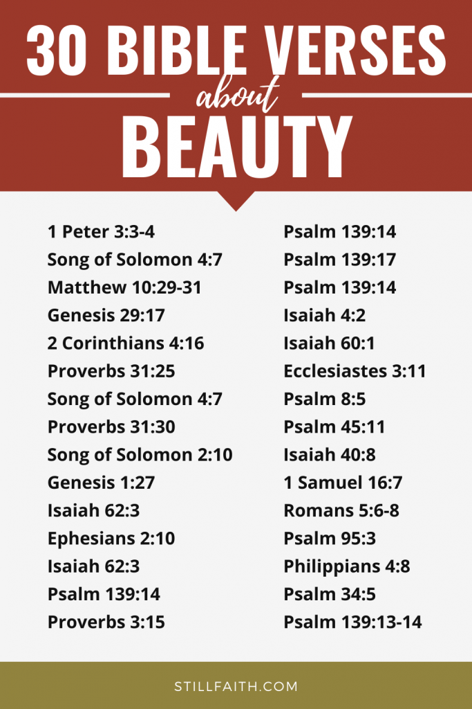 171 Bible Verses about Beauty