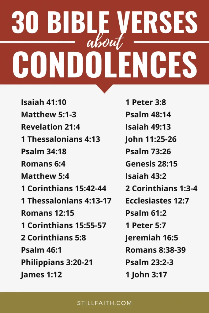153 Bible Verses about Condolences