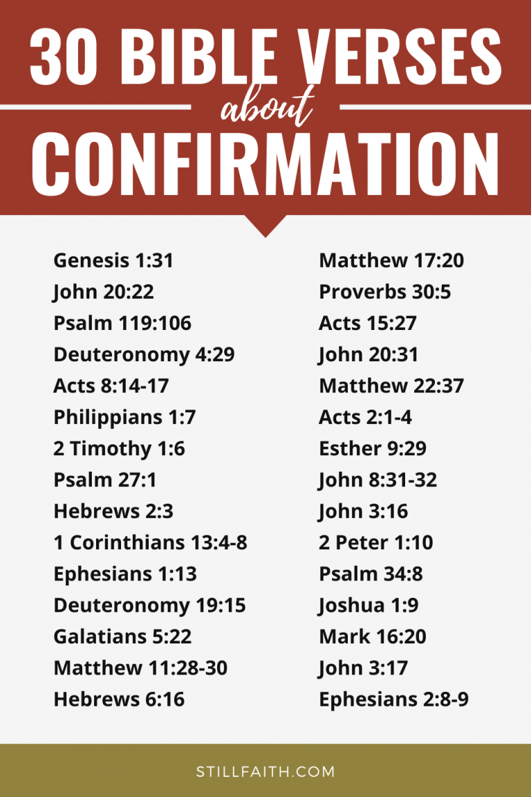 10 Bible Verses About Confirmation | Images and Photos finder