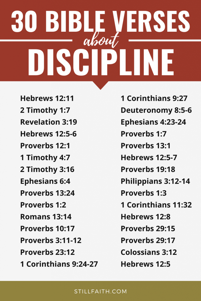Discipline christian bible verses domestic 7 Ways