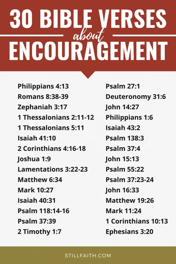 219 Bible Verses about Encouragement