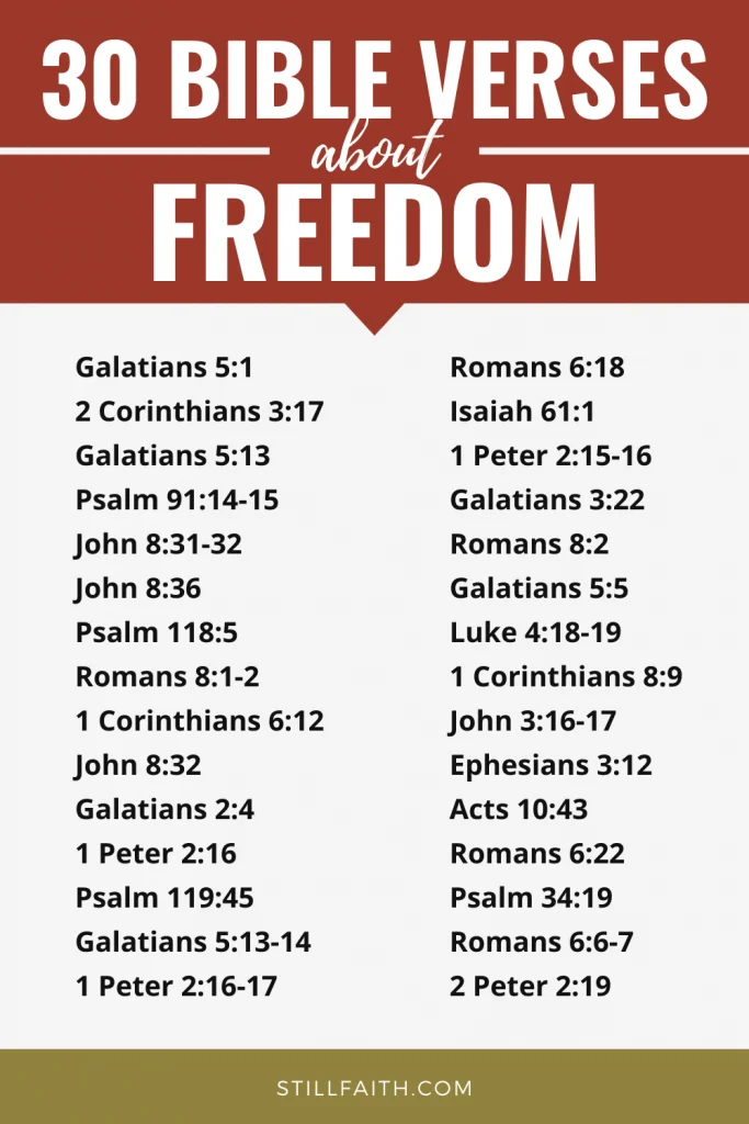 23 Bible Verses About Freedom — What Scripture Says About Freedom