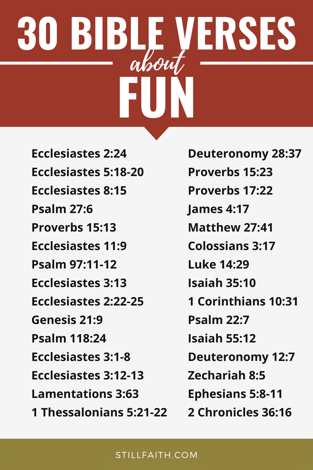 145 Bible Verses about Fun
