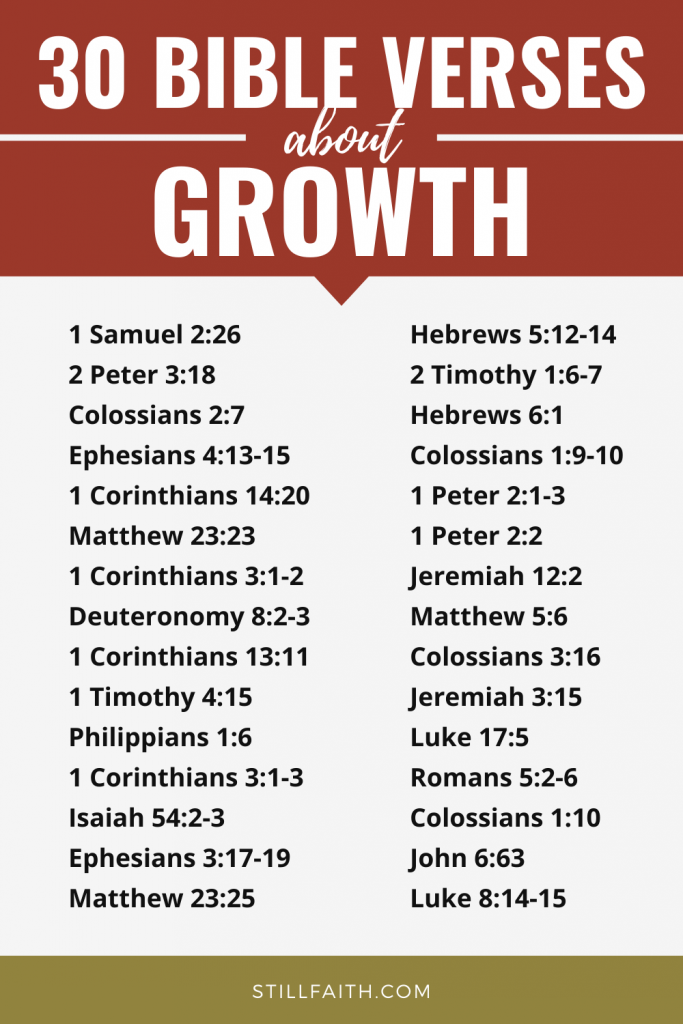 255 Bible Verses about Growth
