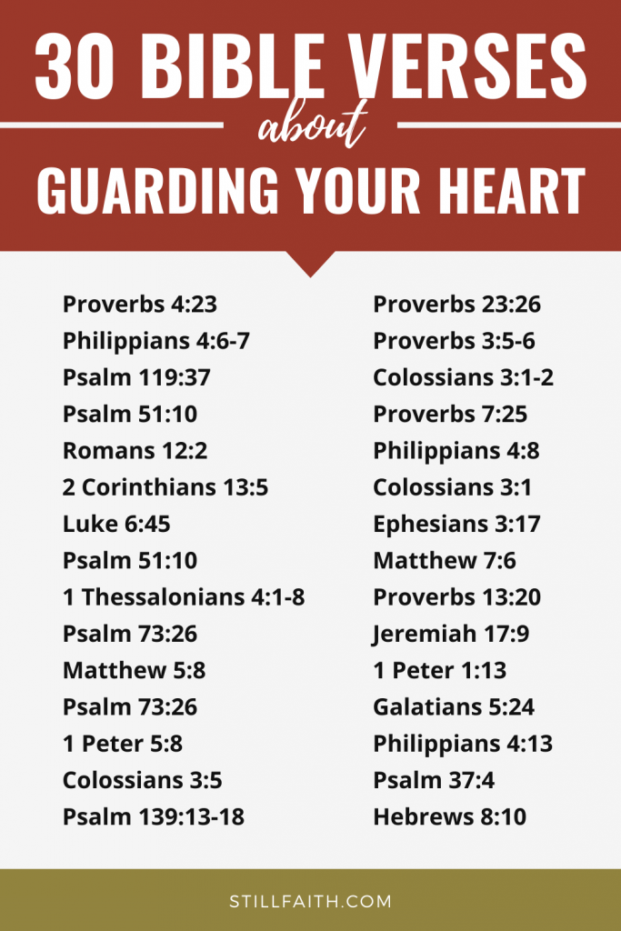 134 Bible Verses about Guarding Your Heart
