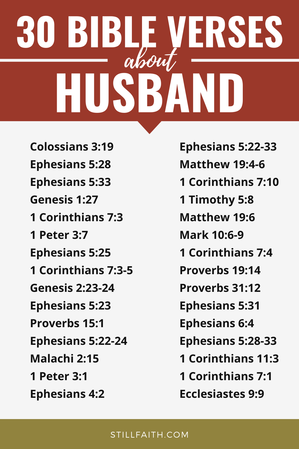159 Bible Verses about Husband