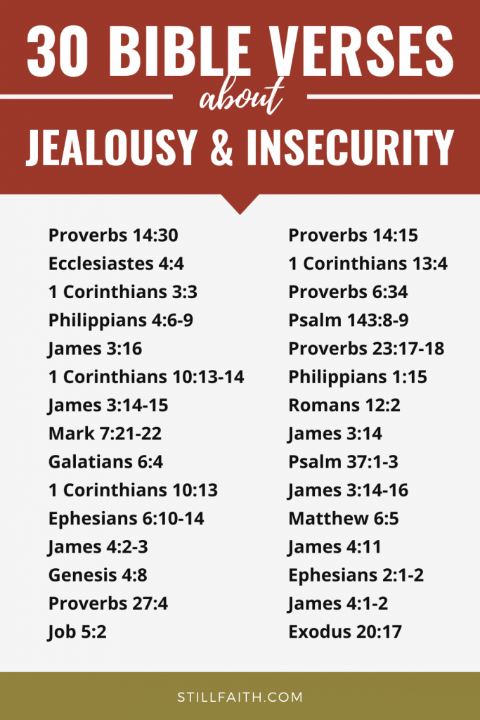 117 Bible Verses about Jealousy and Insecurity
