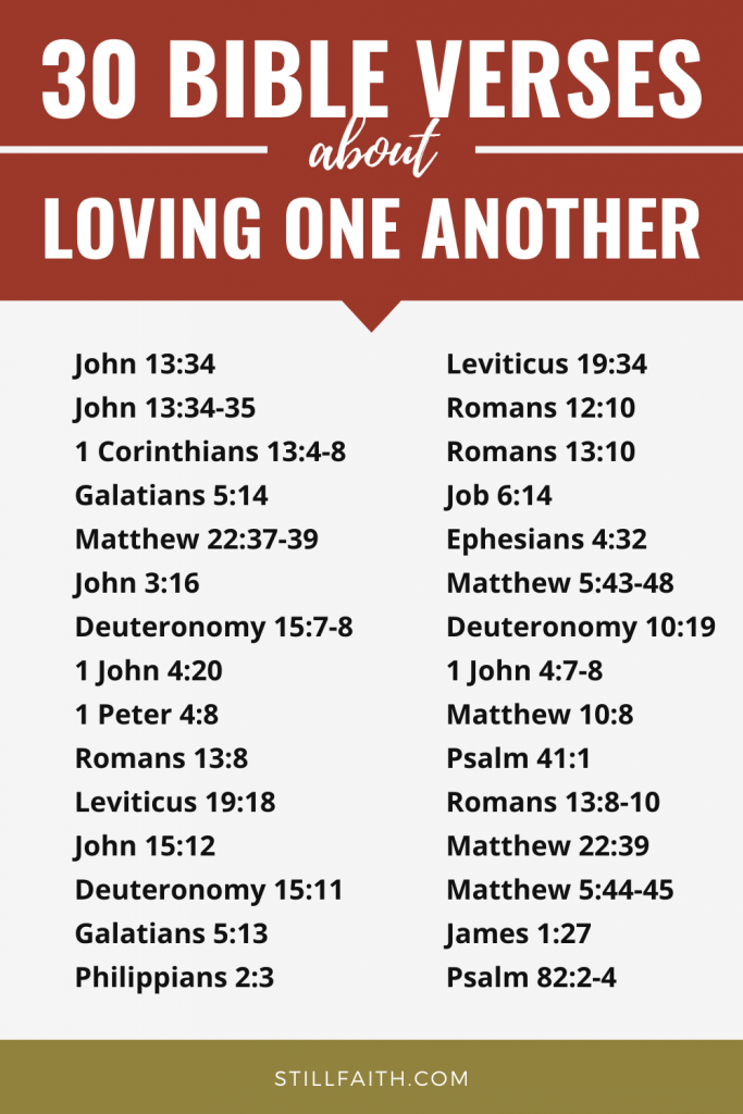 198 Bible Verses about Loving One Another