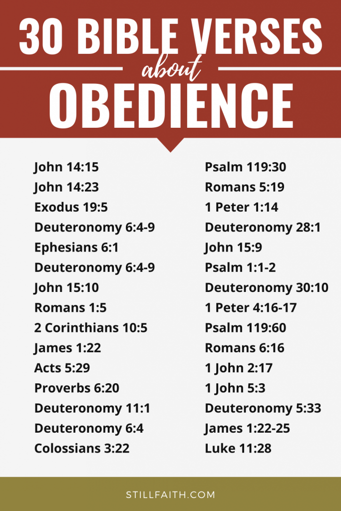 228 Bible Verses about Obedience