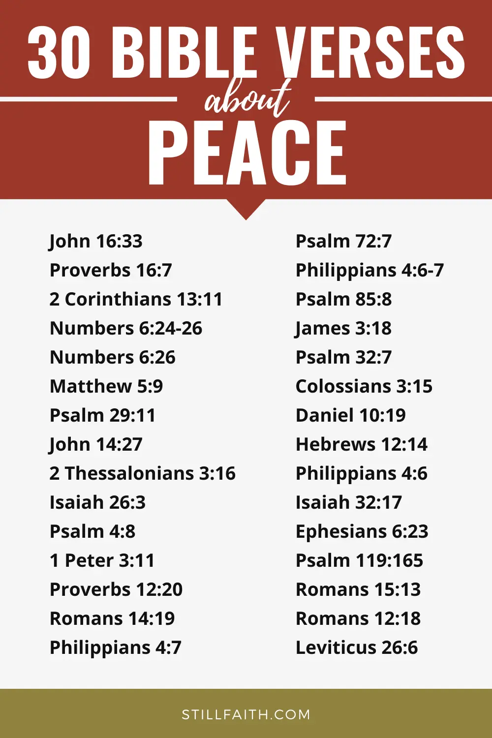 Bible Verses about Peace