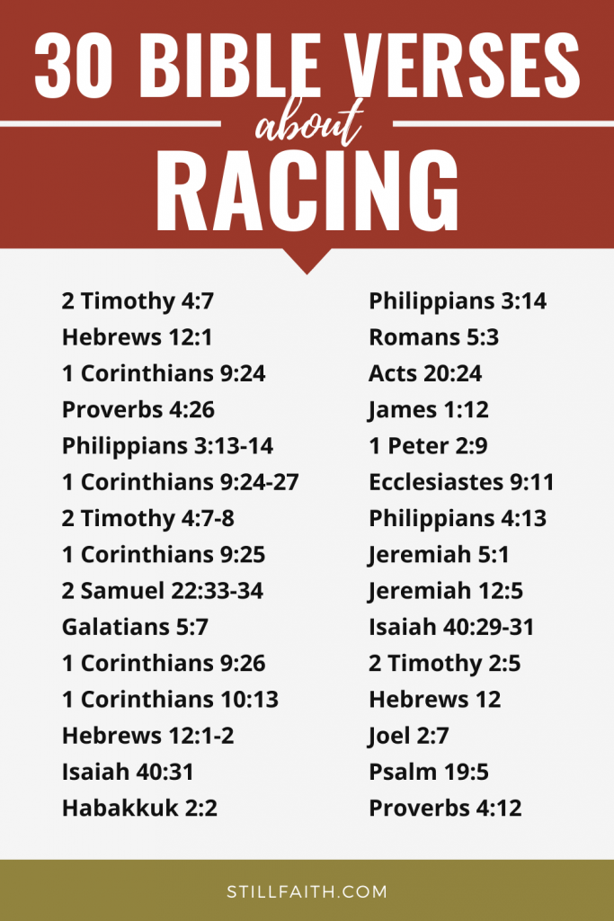 178 Bible Verses about Racing