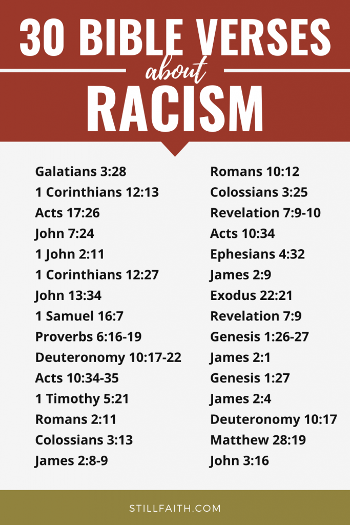 100 Bible Verses about Racism