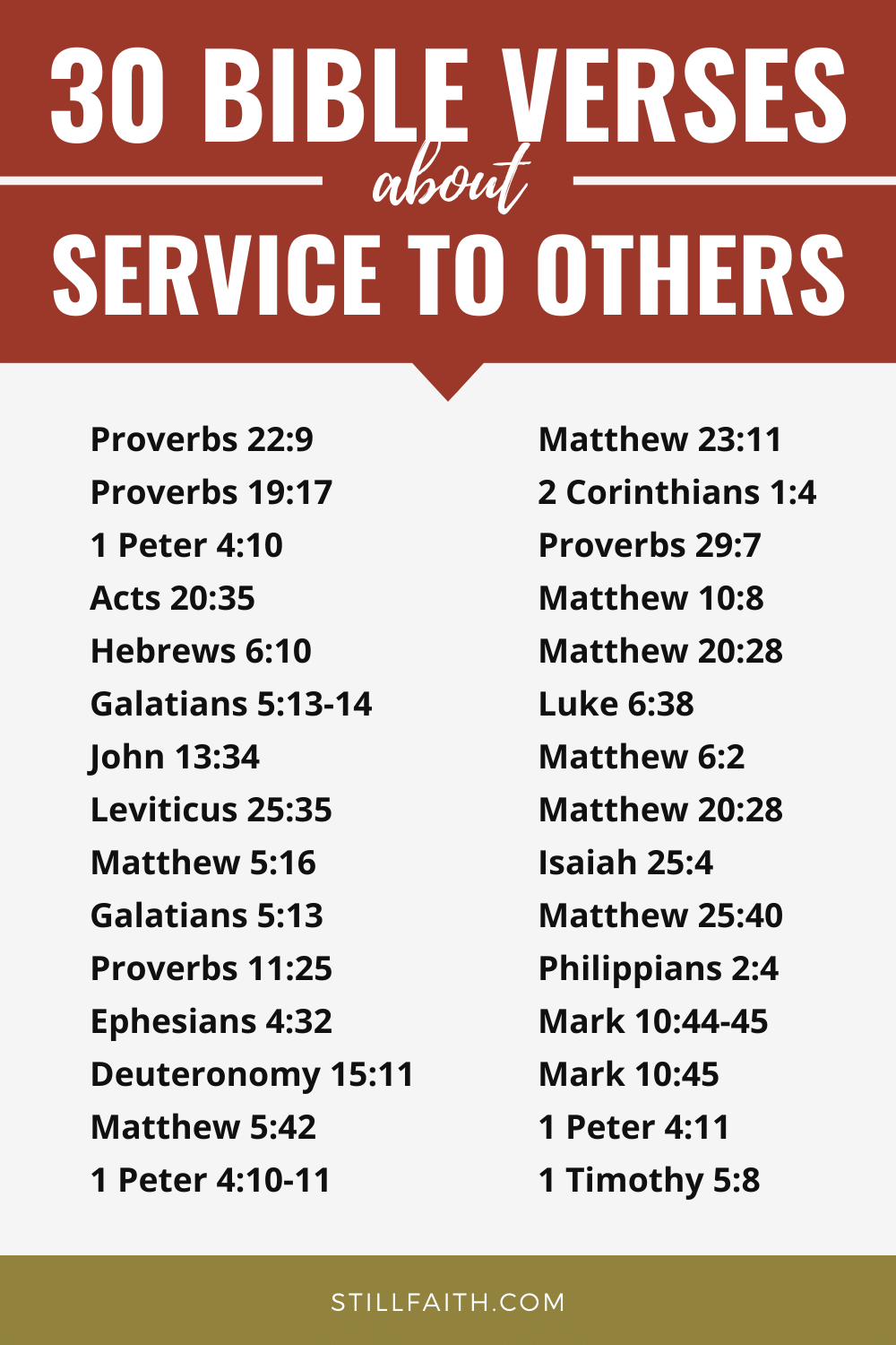 166 Bible Verses about Service to Others