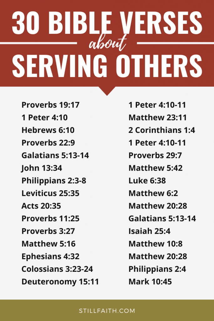 168 Bible Verses about Serving Others