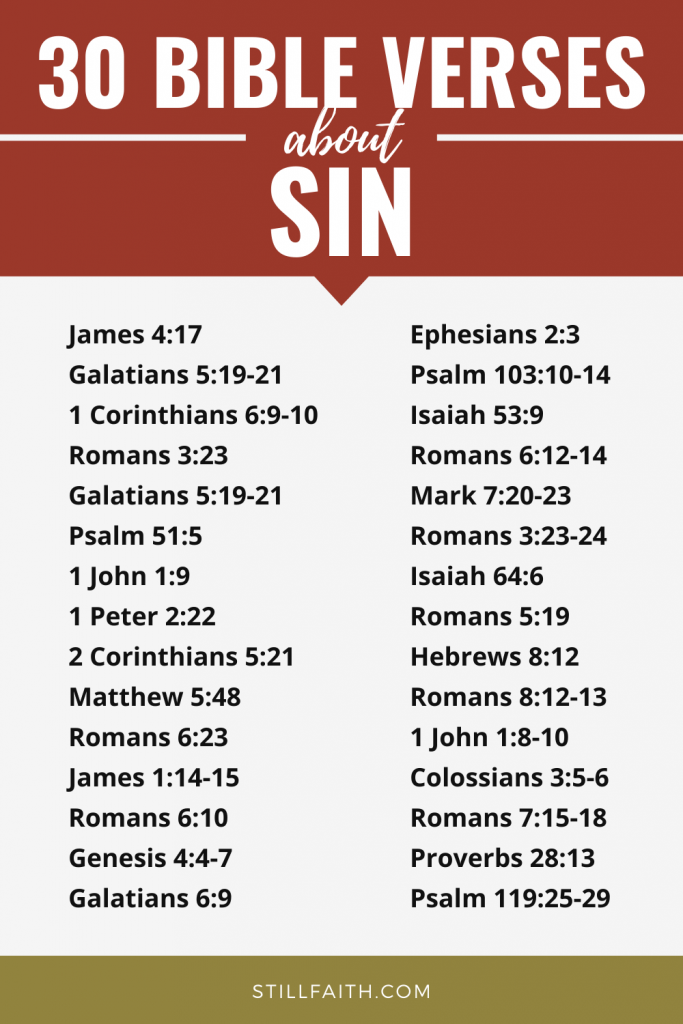 293 Bible Verses about Sin