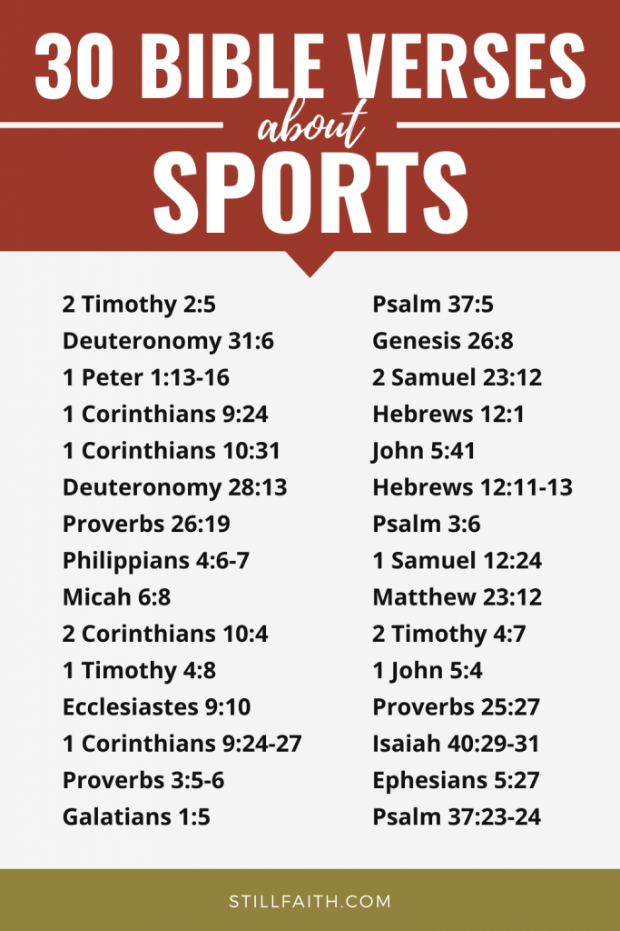 174 Bible Verses about Sports