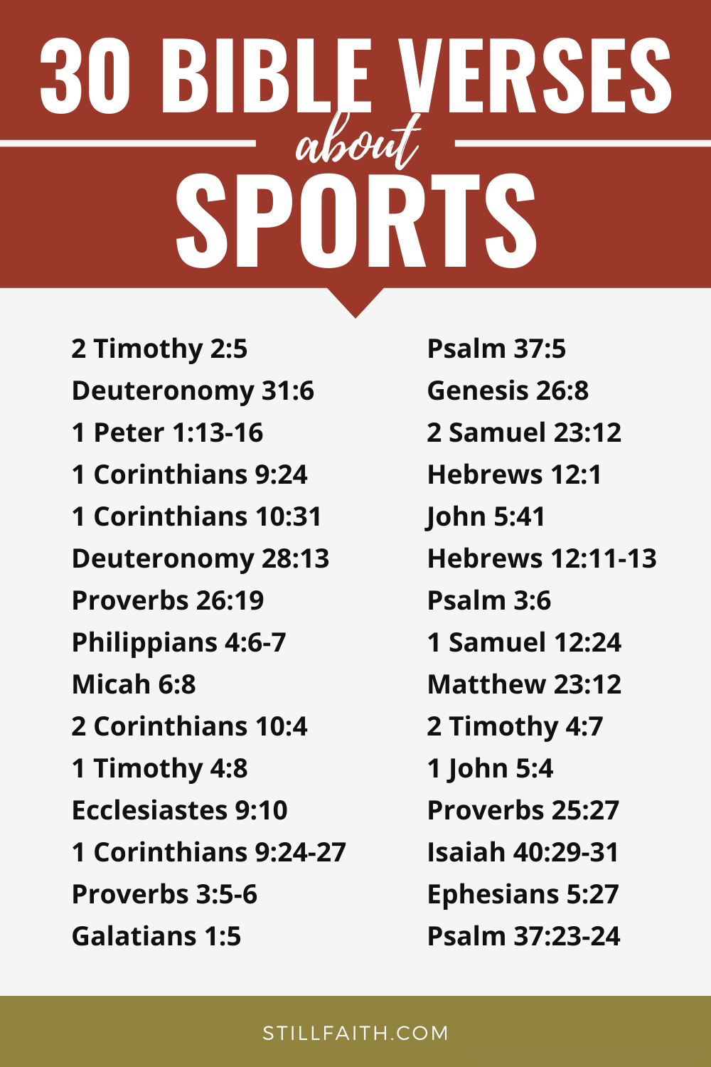 Bible Verses about Sports