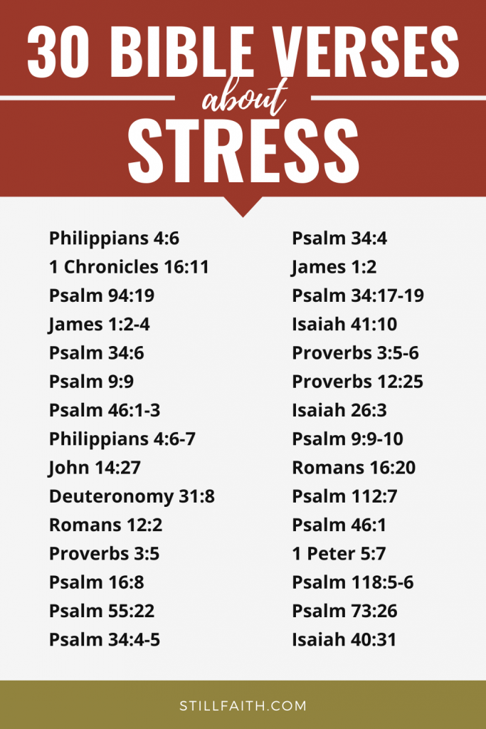 137 Bible Verses about Stress