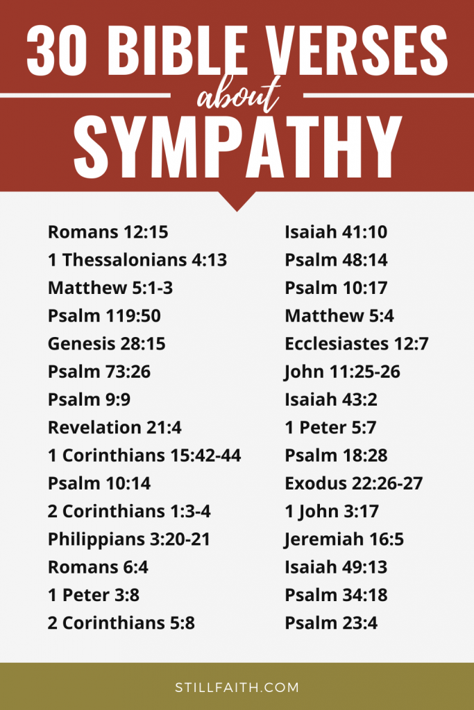 201 Bible Verses about Sympathy