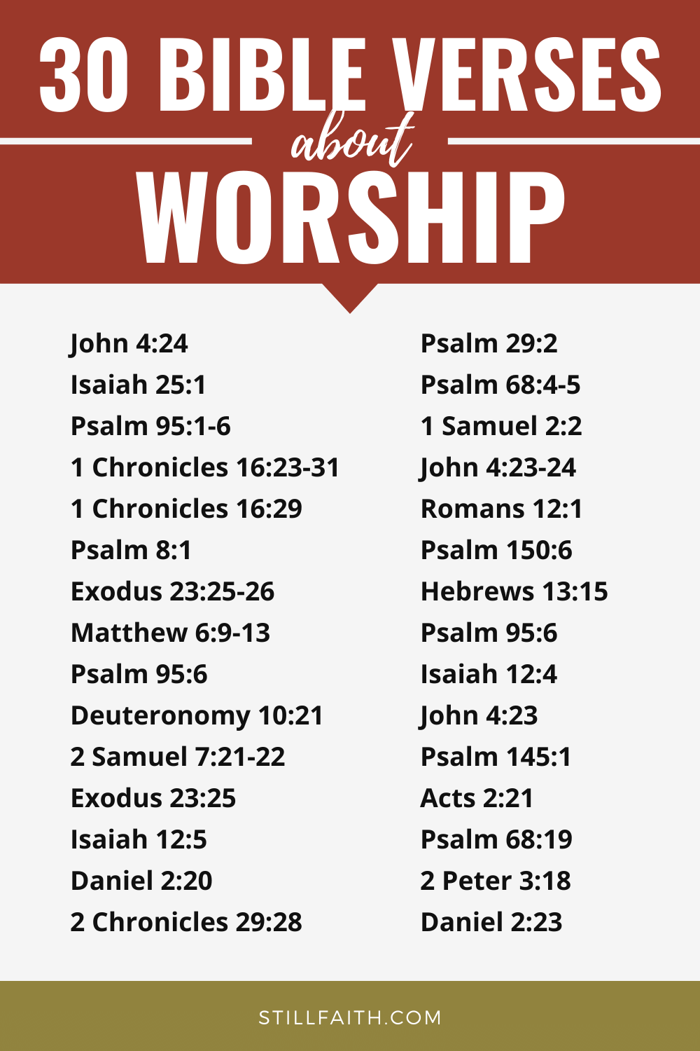 206 Bible Verses about Worship